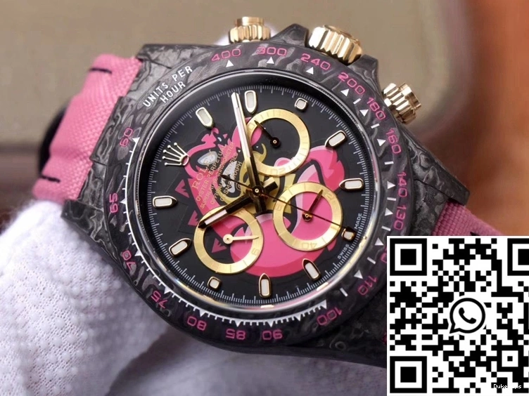Cosmos Dial Carbon Fiber Edition Pink Rolex Chronograph Dragon Exploded Daytona 1115